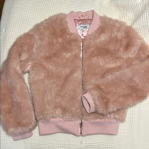 Pink Blush Faux Fur Jacket